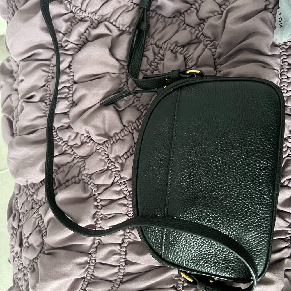 J.Crew Black Leather Bag